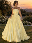 Chic Strapless Ruched Taffeta Puffy A-Line Formal Party Dress,PDS118683