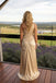 Champagne Satin One Shoulder Ruched Sleeveless A-Line Long Evening Dress,PDS118583