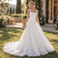 Timeless Square Neck Spaghetti Strap Allover Lace A-Line Wedding Dress,WD0445