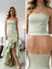Charming Ruffles Side Slit Strapless High-Low Mermaid Long Prom Party Dress,PDS118503