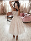 Elegant Halter Sleeveless A-line Short Mini Homecoming Dress,  HDS0134