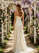 Champagne Strapless Ruched Pleated Flowy Wedding Bridal Gown,PDS118541