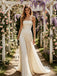 Champagne Strapless Ruched Pleated Flowy Wedding Bridal Gown,PDS118541