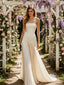 Champagne Strapless Ruched Pleated Flowy Wedding Bridal Gown,PDS118541