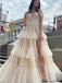 Elegant V-neck Sleeveless Side slit A-line Long Prom Dress,PDS1126