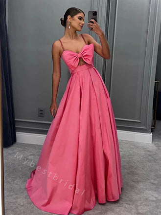 Pink Elegant Sweetheart Sleeveless A-line Long Floor Length Prom Dress,PDS11475
