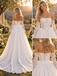 Regal Strapless Corset Detachable Long Sleeves Lace A-Line Wedding Dress ,WD0446