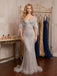 Exquisite Beaded V-Neck Mermaid Prom Dress With Sheer Cape Sleeve,PDS118590