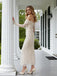 Ivory Off Shoulder Sweetheart Mermaid Lace Long Prom Party Dress,PDS118508