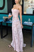 Pink Spaghetti Straps Sleeveless Sheath Floor Length Prom Dress,PDS11608