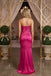 Chic Strapless Sweetheart Satin Sheath Long Prom Party Dress,PDS118592