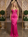 Chic Strapless Sweetheart Satin Sheath Long Prom Party Dress,PDS118592
