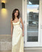 Simple Scoop Sleeveless Sheath Floor Length Prom Dress,PDS11624