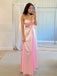 Simple Pink Sweetheart Sleeveless Mermaid Long Prom Party Dress,PDS11760