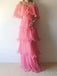Elegant Off Shoulder Sleeveless A-line Long Prom Dress,PDS11544