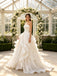 Artistic Pleats Strapless Sleeveless Chiffon A-Line Floor Length Wedding Dresses, WD0383