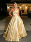 Pretty One Shoulder Lace Appliques Sleeveless A-Line Long Prom Party Dress,PDS118522