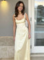 Simple Scoop Sleeveless Sheath Floor Length Prom Dress,PDS11624
