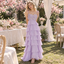 Romantic 3D Floral Chiffon Spaghetti Strap Tiered Long Prom Dress,PDS118698