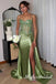 Sparkly Sweetheart Sleeveless Side Slit Mermaid Long Prom Dress,PDS11721