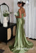 Sparkly Sweetheart Sleeveless Side Slit Mermaid Long Prom Dress,PDS11721