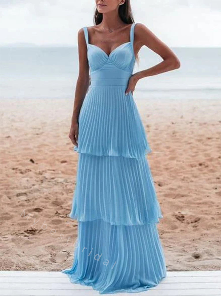 Elegant Sweetheart Sleeveless A-line Long Floor Length Prom Dress,PDS11497
