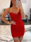 Red Sexy Sweetheart Sleeveless Sheath Short Mini Homecoming Dress,  HDS0139