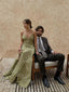 Elegant V-neck Sleeveless A-line Floor Length Prom Dress,PDS11619