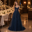 Luxurious Tulle Spaghetti Strap Sweetheart A-Line Long Formal Dress,PDS118701