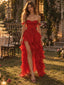 Gorgeous Chiffon Off Shoulder High Low Ruffled Prom Gown,PDS118702
