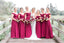 Elegant Off shoulder V-neck A-line Bridesmaid Dressess, BDS0326