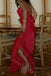 Sexy Jewel Spaghetti Straps Side slit Mermaid Long Prom Dress,PDS11521