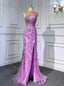 Sexy One shoulder Side slit Mermaid Long Floor Length Prom Dress,PDS11501