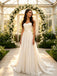 Elegant Sweetheart Pleats Sleeveless Chiffon A-Line Floor Length Wedding Dresses, WD0385