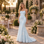 Delicate Spaghetti Strap Lace Applique Mermaid Train Formal Dress,PDS118716