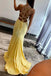 Sexy V-neck Sleeveless Mermaid Long Prom Dress,PDS11523