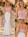 Romantic Strapless Satin Flower Detail Mermaid Long Evening Dress,PDS118720