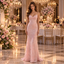 Glam Spaghetti Strap Lace V-Neck Mermaid Long Formal Prom Dress,PDS118721