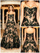 Black Lace Sweetheart Strapless Ballgown Tulle Formal Prom Dress,PDS118628
