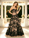 Black Lace Sweetheart Strapless Ballgown Tulle Formal Prom Dress,PDS118628