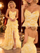 Romantic Sweetheart Floral Print Tiered Chiffon Slit Prom Gown,PDS118752