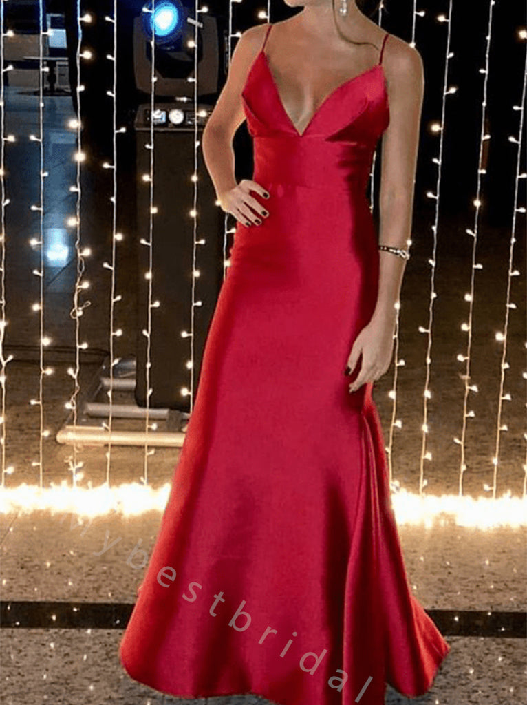 Sexy V-neck Sleeveless Side Slit A-line Long Prom Dress,PDS11532