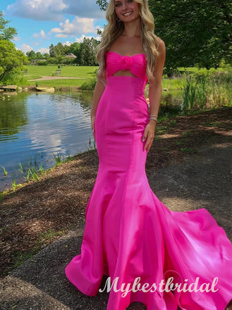 Pretty Sweetheart Strapless Sleeveless Mermaid Long Prom Dress,PDS11749