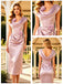 Lavender Satin Cowl Neck Floral Midi Formal Evening Dress,PDS118634