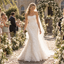 Luxury Strapless 3D Floral Lace Appliques Mermaid Bridal Wedding Gown, WD0405