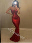 Red Sexy Sweetheart Sleeveless Mermaid Long Prom Dress,PDS1121