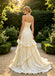 Beautiful Ruffles Pleats Sleeveless Satin A-Line Floor Length Long Wedding Dresses, WD0369