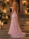 Dreamy 3D Floral Tulle Strapless Beaded Mermaid Long Evening Dress,PDS118737