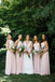 Mismatched Elegant V-neck Sleeveless A-line Bridesmaid Dressess, BDS0342