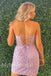 Sexy Sweetheart Sleeveless Sheath Short Mini Homecoming Dress,  HDS0138